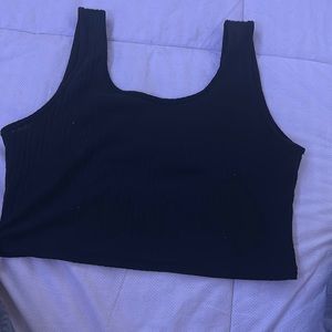 Black crop top